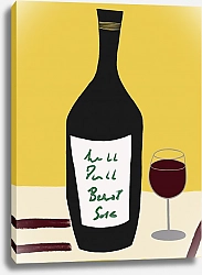 Постер Kate Korol Glass of wine