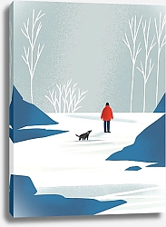 Постер Landscapes by Julie Alex Walk with the dog