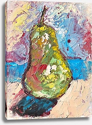 Постер Лилия Салихова Абстрактная картина Фрукт с грушей
