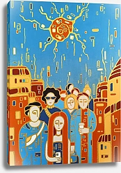 Постер Юлия Беласла Оранжевое солнце