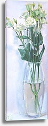 Постер Ольга Сазыкина Эустома в стеклянной вазе