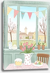 Постер Лариса Ермолаева Весна. Пасхальный завтрак