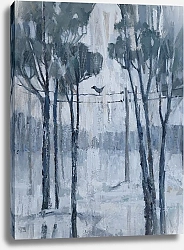 Постер Полякова Софья Птица. Деревья. Снег
