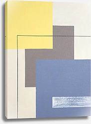 Постер Geometric Abstract. TAS Studio by MaryMIA Geometry. Blue and Yellow Mood. Free spirit 2