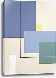 Постер Geometric Abstract. TAS Studio by MaryMIA Geometry. Blue and Yellow Mood. Free spirit 10