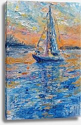 Постер Анна Пятковская Яхта на закате