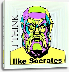 Постер Семён Сидоров I think like Socrates /  yellow