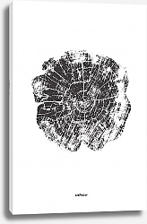 Постер ArtPoster Отпечаток среза дуба
