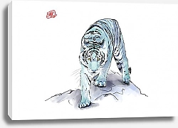 Постер Светлана Голофаева Охотящийся Синий Тигр