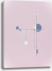 Постер Geometric Abstract. TAS Studio by MaryMIA Pink geometry balance