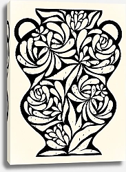 Постер Lula Dmitrieva Vase in white and black