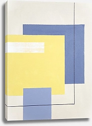 Постер Geometric Abstract. TAS Studio by MaryMIA Geometry. Blue and Yellow Mood. Free spirit 4