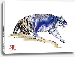 Постер Светлана Голофаева Крадущийся синий тигр