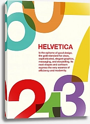 Постер Berka Coloured helvetica