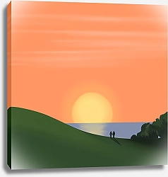 Постер Landscapes by Julie Alex Date at sunset