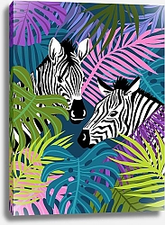 Постер Lula Dmitrieva Curious zebras