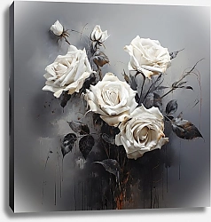 Постер StellaRu Белые розы