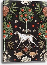 Постер Кречетова Наталья Hunting dog and forest