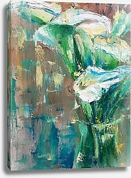 Постер Лилия Салихова Натюрморт с цветами каллы в вазе «Краски и цветы»