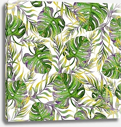 Постер Marina Kildysh Принт - обои, Монстера и пальмовые ветви