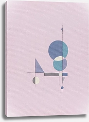 Постер Geometric Abstract. TAS Studio by MaryMIA Pink geometry balance 3