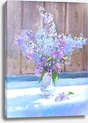 Постер Ольга Сазыкина Сирень в вазе в лучах летнего солнца