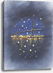 Постер Art Series. TAS Studio by MaryMIA New Year Vibe. Bridge lights 2