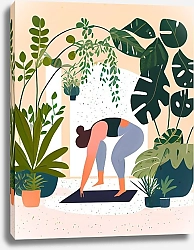 Постер Светлана Соловьева Yoga with plants