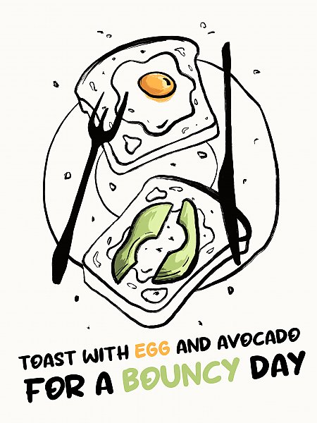 Avocado scrambled eggs