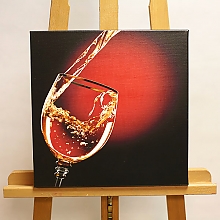 Постер с бокалом вина на галерейном подрамнике