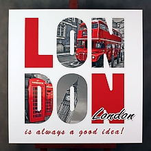 Постер "Лондон" на галерейном подрамнике