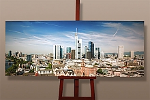 Панорама города, холст на галерейном подрамнике