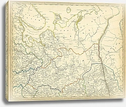 Постер Карта Россия в Европе, часть II, 1835г. 1