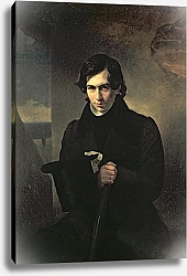 Постер Брюллов Александр Portrait of the Russian author Nestor Kukolnik, 1836