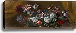 Постер Моннуайе Жан-Батист Цветы в стеклянной вазе 3