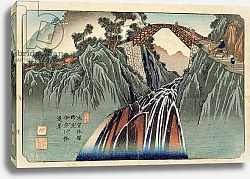 Постер Кэйсай Эйсэн Inagawa bridge at Nojiri pub. by Hoeido and Kinjudo, late 1830's