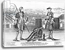 Постер Школа: Немецкая 17в Charles V, Duke of Lorraine and Bar, with an engineer August 1685