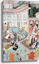 Постер Школа: Индийская Meeting between Babur and Bedi Az Zaman Mirza, 16th-17th century