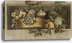 Постер Кампен Якоб Stilleven met vruchten en bloemguirlandes