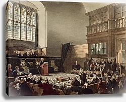 Постер Роуландсон Томас Court of Exchequer, Westminster Hall, engraved by J. C. Stadler, 1808