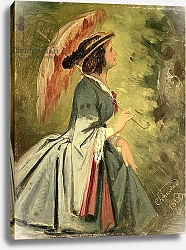 Постер Швинд Моритц Portrait of Anna, the artist's daughter, 1860