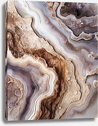 Постер Geode of brown agate stone 4