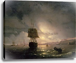 Постер Айвазовский Иван Harbour at Odessa on the Black Sea, 1852