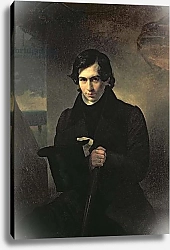 Постер Брюллов Александр Portrait of the Russian author Nestor Kukolnik, 1836 1