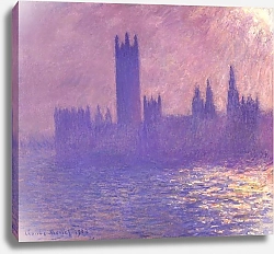 Постер Моне Клод (Claude Monet) Парламент в полдень