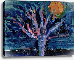 Постер Садбери Джиджи (совр) Tree and Strawberry Moon, 2016,