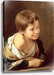 Постер Мурильо Бартоломе A Peasant Boy Leaning on a Sill, 1670-80
