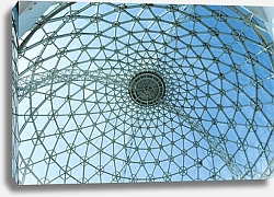Постер Стеклянный решётчатый купол