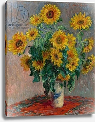 Постер Моне Клод (Claude Monet) Bouquet of Sunflowers, 1881