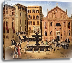 Постер Вуд Кристофер Square in Rome, 1925